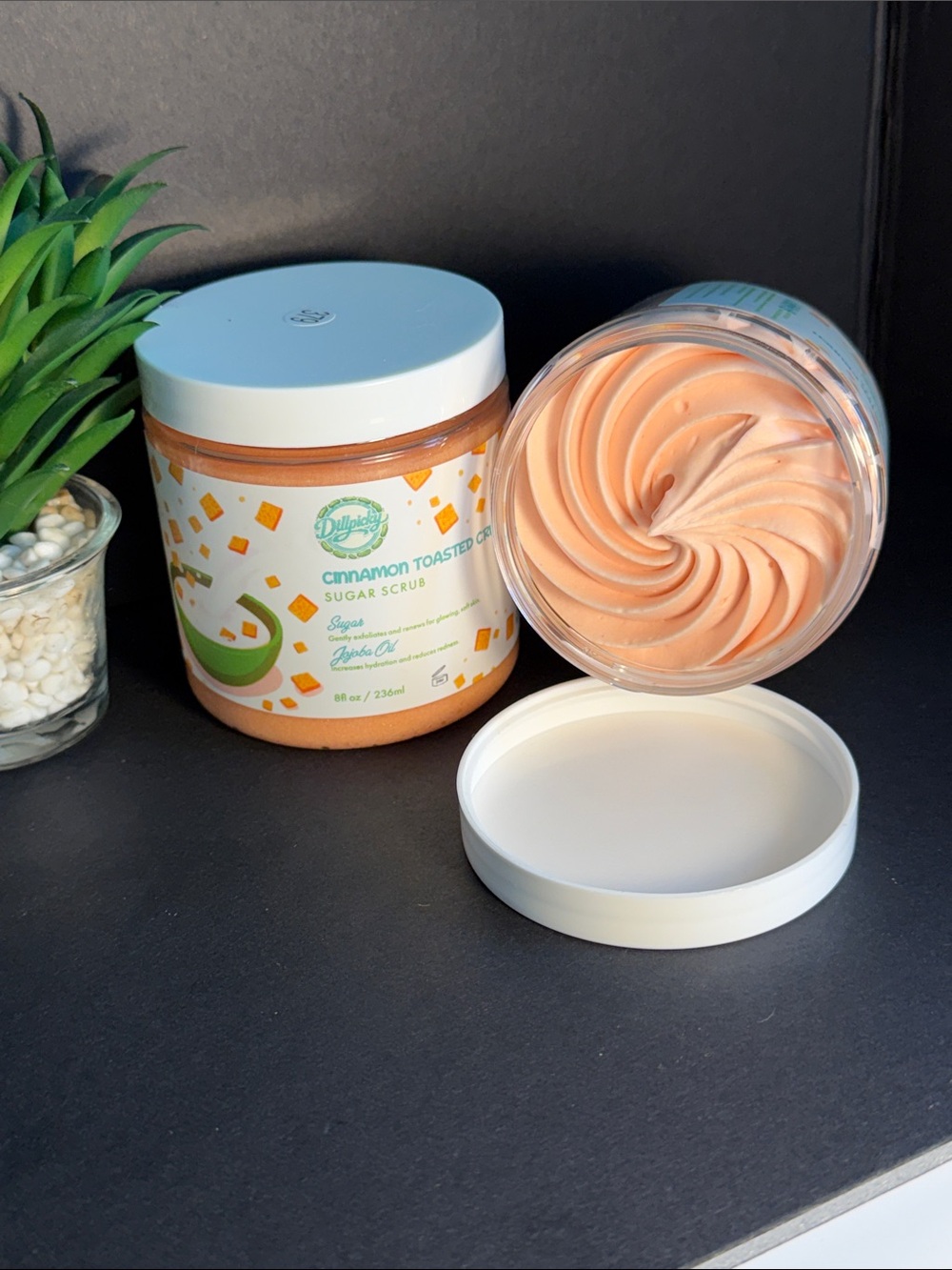 Dill Picky Cinnamon Toasted Crunch Sugar Scrub 8oz Whipped Body Butter 8oz